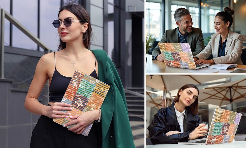 DONGKE for M4 MacBook Air 13.6 Inch Case 2025 2024 2023 2022 Model A3240 A3113 A2681 M3 M2 Chip, Plastic Hard Shell Case Cover with Touch ID for MacBook Air 13 Inch M4 - Italy Mood - Image 3